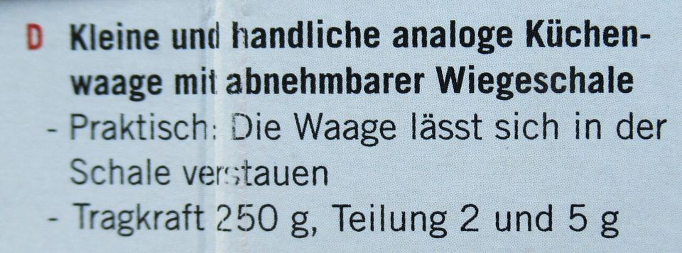 Soehnle mechanische Waage Briefwaage Diätwaage 0 - 250 Gramm in Linkenheim-Hochstetten