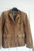 Lederjacke Wildlederjacke Gr. 42 Vintage Mode 70er rehbraun Damen Hessen - Künzell Vorschau