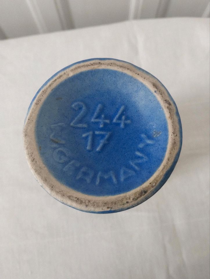 Fat Lava Vase WGP rot blau Vintage boho in Kiel