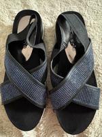 Tamaris Sandalen Glitzer blau schwarz Silber, 40 Saarbrücken - St Johann Vorschau