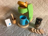 Hape Kaffemaschine Holz grün inkl extra Kaffepads Spielküche Nordrhein-Westfalen - Horstmar Vorschau