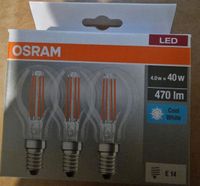 3x Osram LED Filament Leuchtmittel Tropfen 4W =40W E14 klar 470lm Thüringen - Schwallungen Vorschau