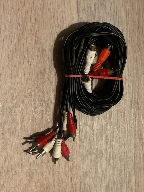 *4 x Cinch-Kabel*Stereo Cinchkabel schwarz versch. Längen neuw. in Künzelsau