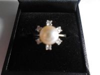 585er Gold Ring Perle Brillanten Nordrhein-Westfalen - Herford Vorschau