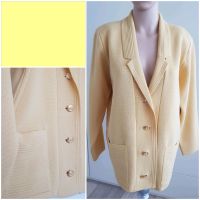 Wie NEU 42 44 XL XXL Jacke Strick Wolle Blazer Gelb Zitronengelb Nordrhein-Westfalen - Neuss Vorschau