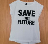 WIE NEU T-Shirt 'Save the future' S/36, weiß Dresden - Pieschen Vorschau