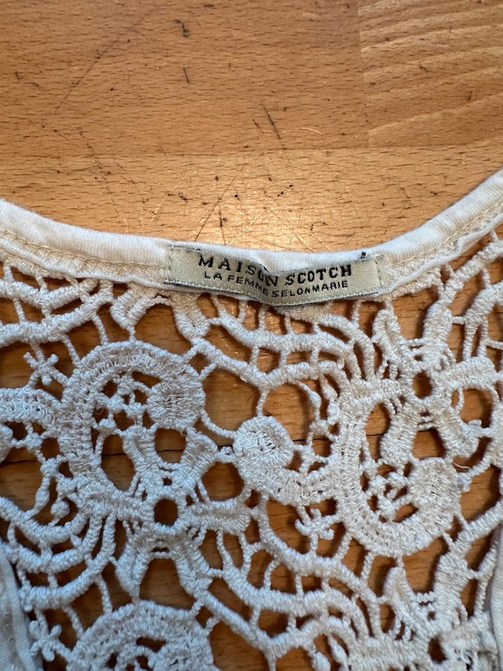 Maison Scotch ** Netztop ** creme ** Gr. 1 ( XS / S ) ungetragen in Bammental