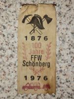 Plakette Spange Schönberg Cunewalde 100 Jahre Feuerwehr 1876 1976 Sachsen - Czorneboh Vorschau