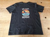 T-Shirt Angeln (Eat, Sleep, Fishing, Repeat) Nordrhein-Westfalen - Petershagen Vorschau
