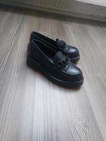 KMB Loafer  gr 36 Leder Schwarz Düsseldorf - Mörsenbroich Vorschau