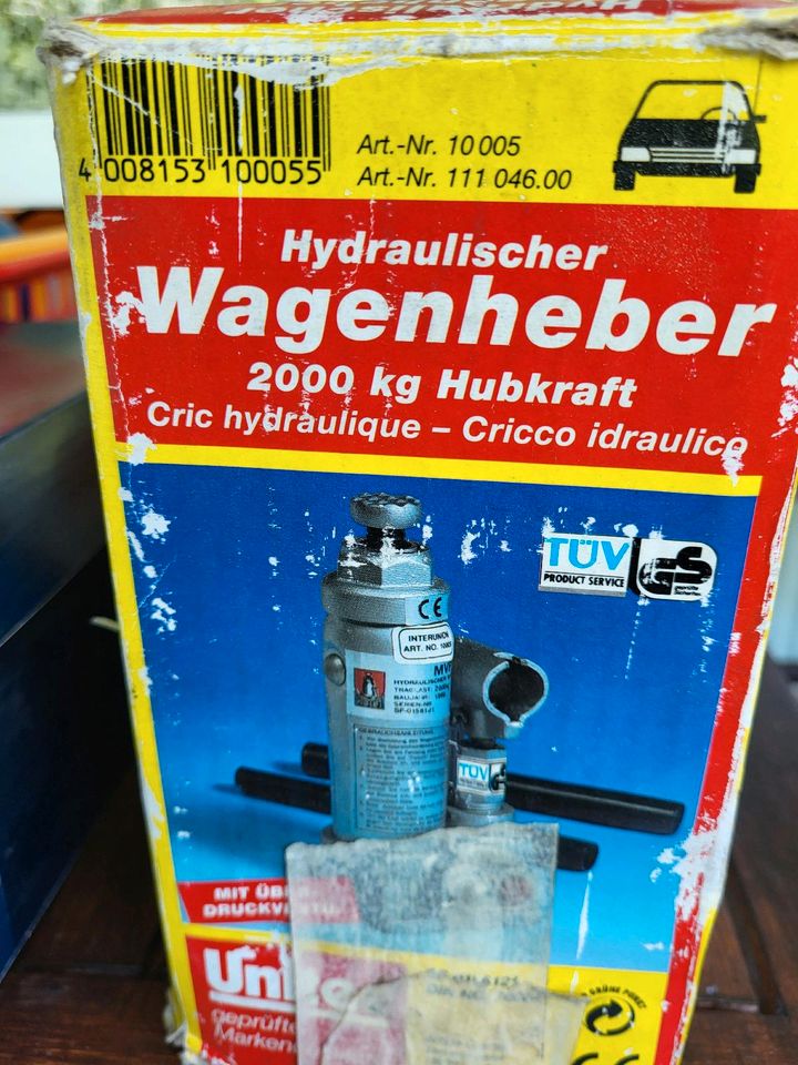 Wagenheber  Unitec , 2000 Kg Hubkraft ! in Sulzbach (Saar)