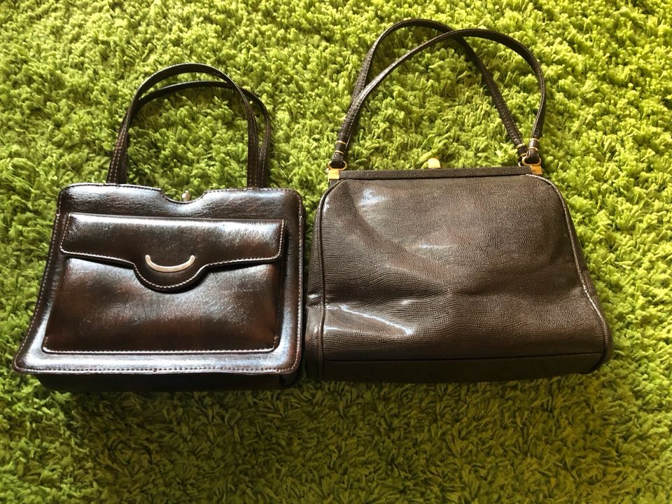 2 wunderschöne neuwertige Handtaschen in braun in Abenberg