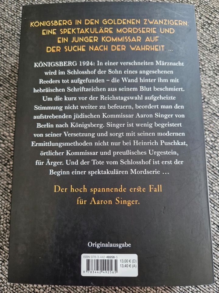 Die Toten von Königsberg Krimi Roman Ralf Thiesen WIE NEU in Kassel