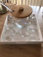 Bowle-Set ❤️ Bowle Schüssel mit Kelle, 6 Gläsern & Tablett! Hessen - Bad Hersfeld Vorschau