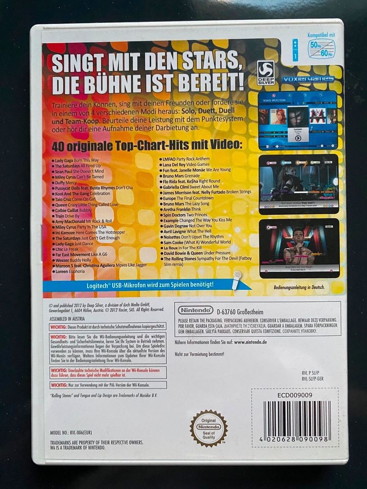 Wii Let‘s Sing, Top Video Spiel !!! in Hemer