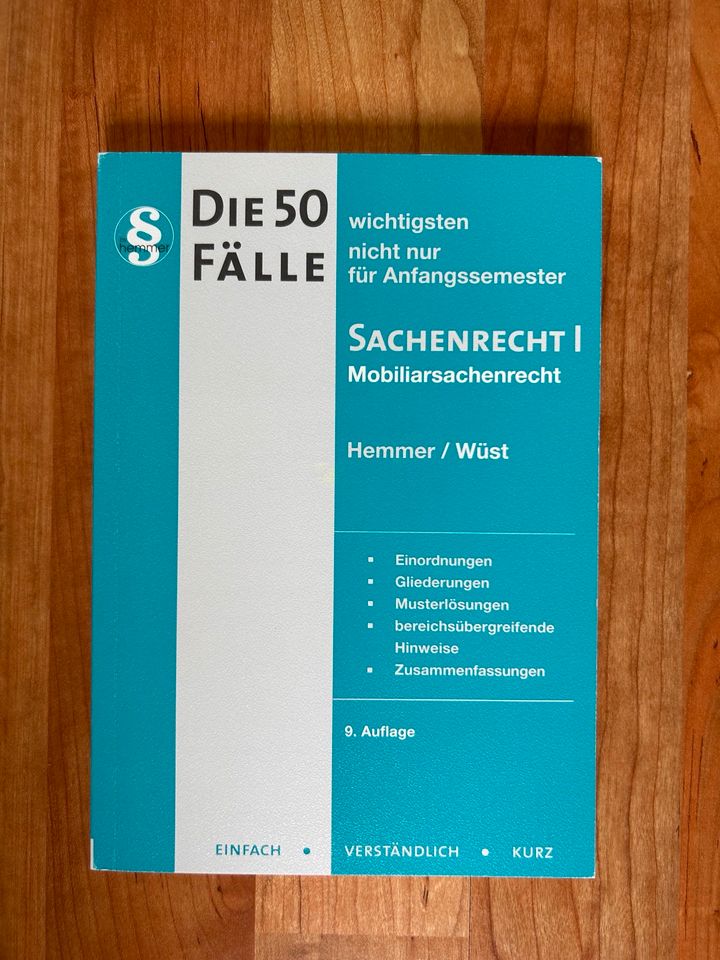 Die 50 Fälle - Sachenrecht I (Mobiliarsachenrecht) - Hemmer/Wüst in Brunnthal