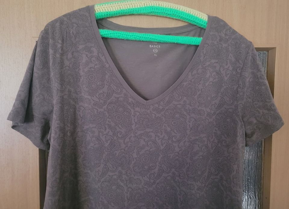 Damen T-Shirt Shirt Gr.XL braun gemustert C&A The Basics neuw. in Lutherstadt Wittenberg