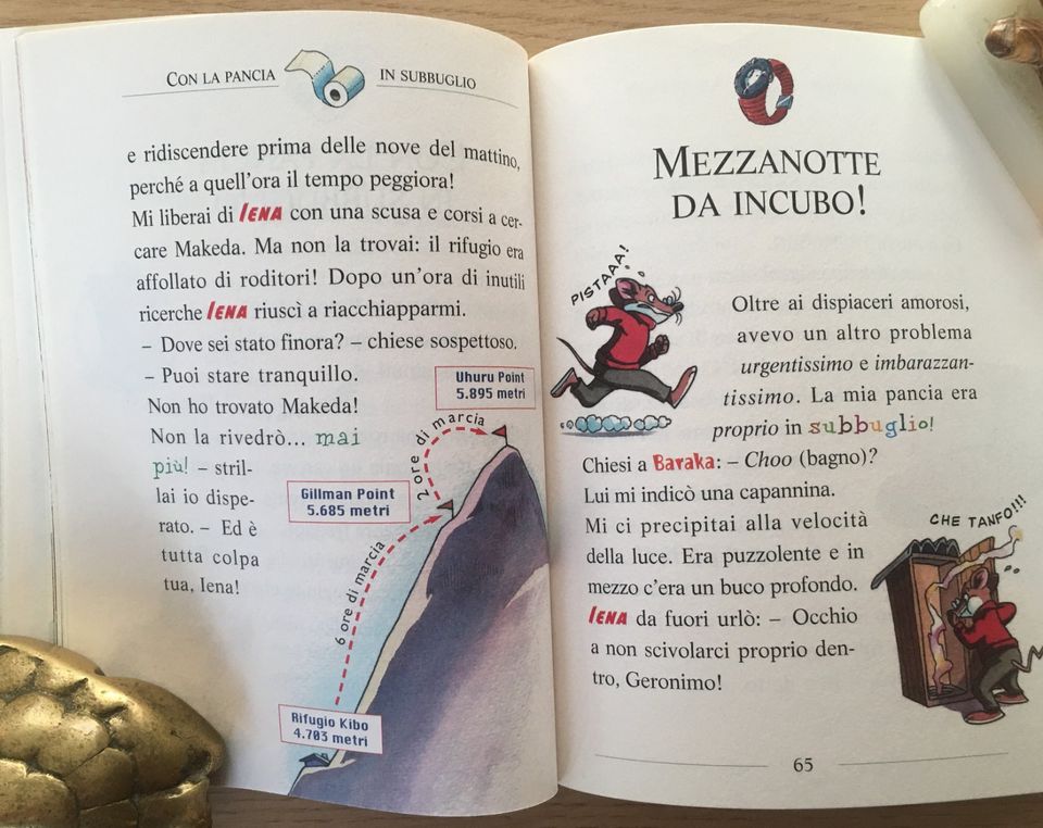 2 italienische Bücher von Geronimo Stilton, für Grundschulkinder in Heidelberg