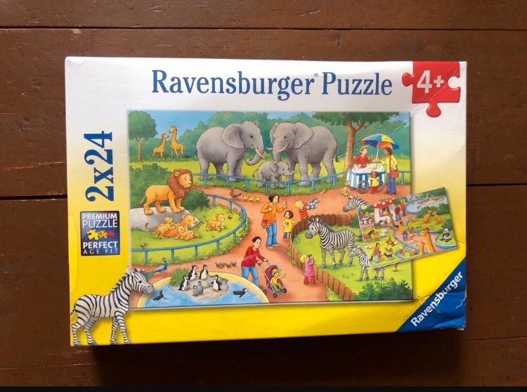 Puzzle 2x 24 Teile Zoo in Waltershausen