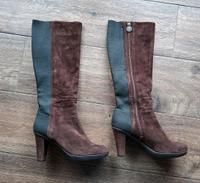 Geox Stiefel,Gr. 38,braun/schwarz,Wildleder,neuwertig Leipzig - Lindenthal Vorschau