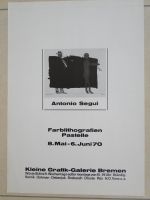 6 Plakate 1969-71 Vombek Brauer Segui Kieselbach Hundertwasser Nordrhein-Westfalen - Coesfeld Vorschau