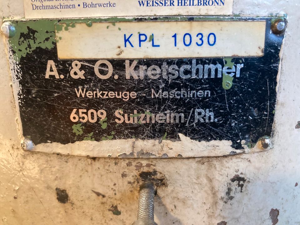 Radialbohrmaschine Kretschmer Raboma in Unterpleichfeld