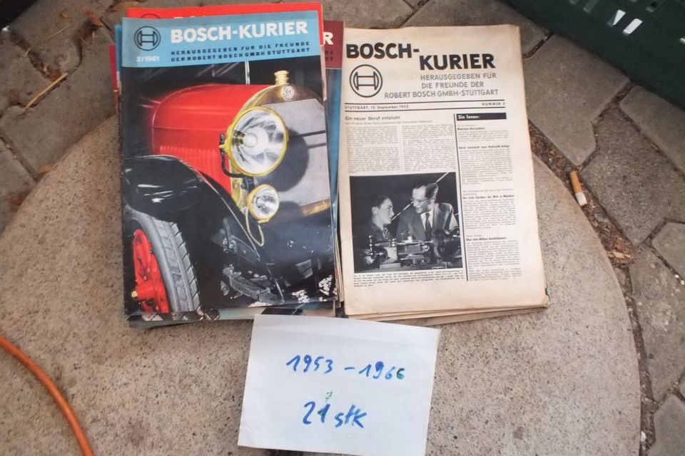 Bosch Kurier Zeitungen 1953-66 Oldtimer Auto Motorrad 27 stk in Pocking
