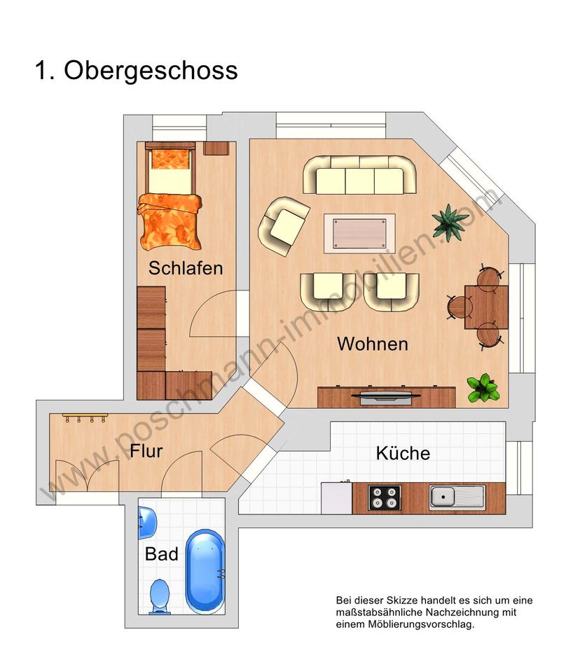 Denkmalgerecht sanierte Eigentumswohnung zur Kapitalanlage in Leipzig