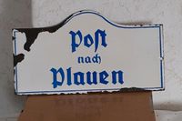 Bahnpost , Wendeschild  , Emailleschild Sachsen-Anhalt - Kroppenstedt Vorschau