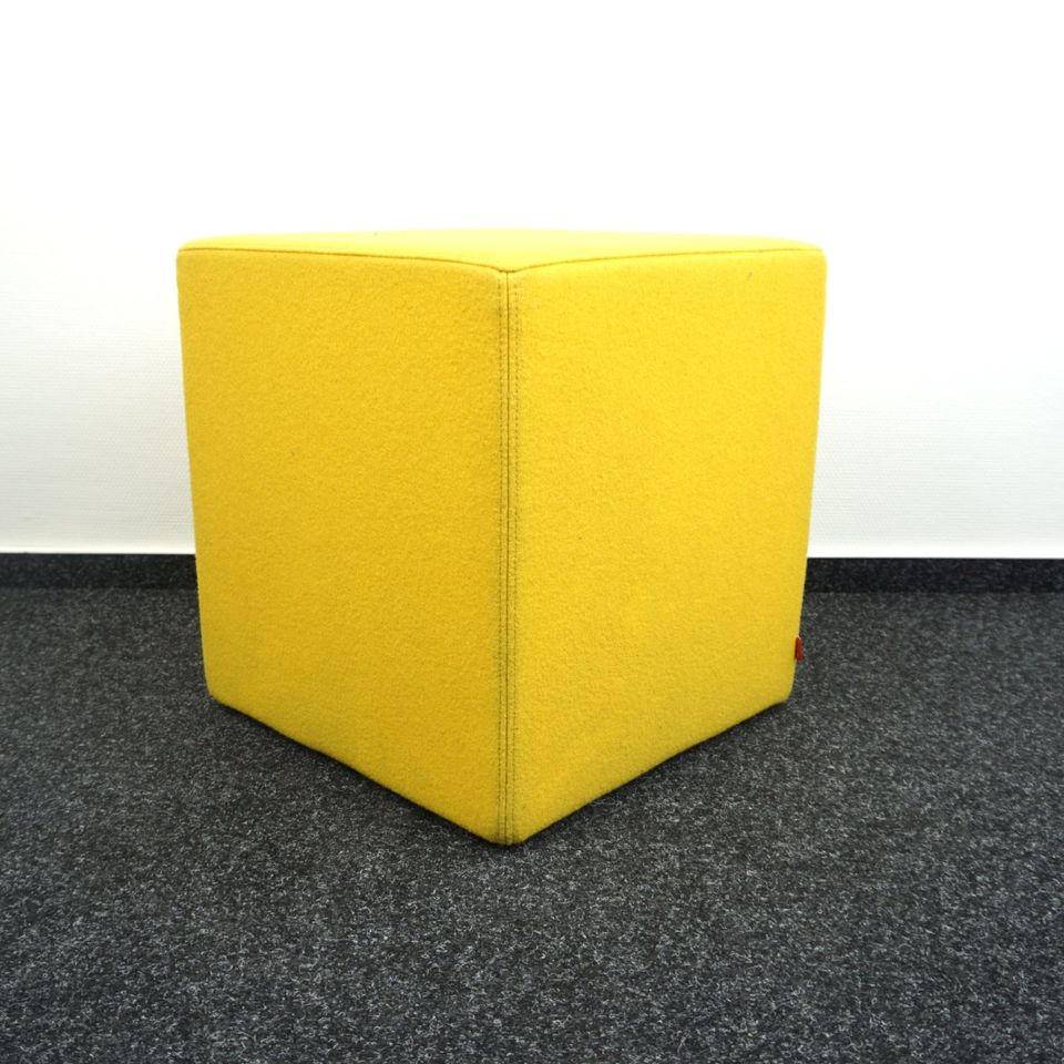 Drisag Hocker | Pouf | Quadratisch | Gelb | Höhe 49 cm in Mehringen