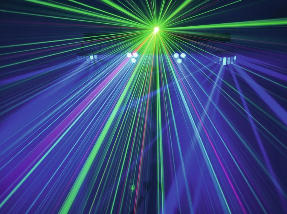 EUROLITE LED KLS Laser Bar FX Lichteffekt inkl. Stativ mieten in Königswinter