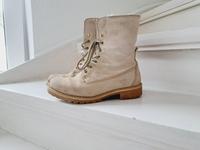 TAMARIS Wildlederstiefel Boots Schnürstiefel Stiefelette beige Dortmund - Brackel Vorschau