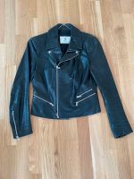 Dondup Designer-Lederjacke Biker schwarz Gr. 36 (IT 42) Baden-Württemberg - Wolfschlugen Vorschau