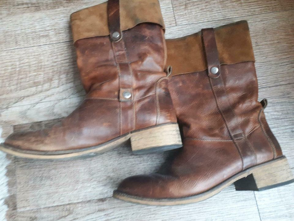 Mexx, Stiefel, Farbe: braun/cognac, Gr. 39, Boots, Leder in Hamburg