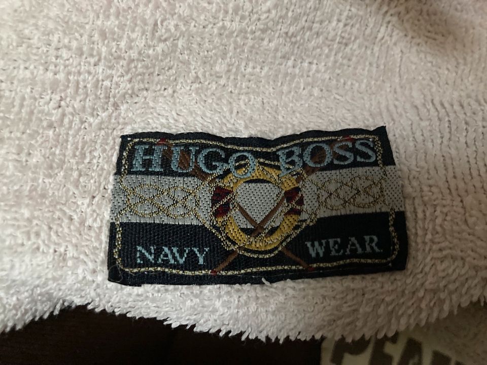 Bademantel Hugo Boss Navy Wear Vintage M L in Hallbergmoos