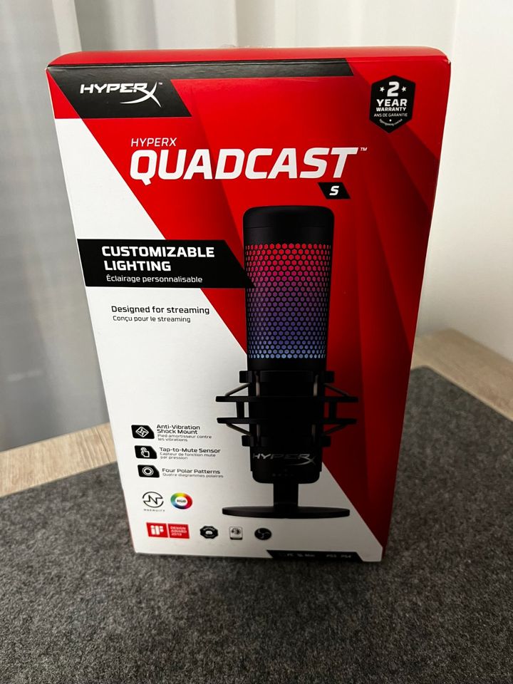 HyperX QuadCast S – RGB USB–Kondensatormikrofon in Berlin