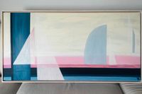 Acryl Gemälde Leinwand Maritime Kunst Contemporary Art Segelboot Bayern - Prutting Vorschau