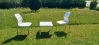 weiße Stühle, Balkonmöbel, Gartenmöbel Set, Klappstühle Bayern - Traitsching Vorschau