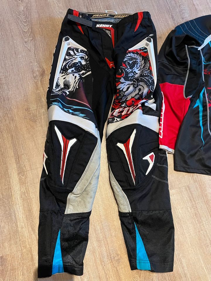 Motocross Bekleidung Set Kenny Jersey Hose MX in Meisenheim