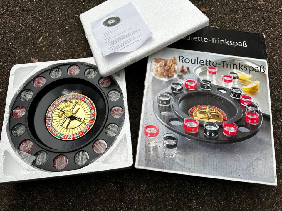 Trinkspiel Roulette Trinkspaß inkl. Gläser und Kugeln / NEU in Aalen