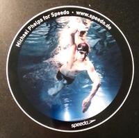 Michael Phelps speedo XL Aufkleber vintage Sticker Niedersachsen - Scheden Vorschau