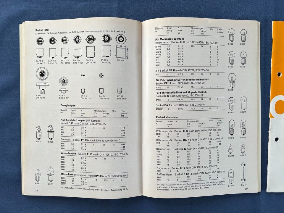 Heft AEG Osram Lichtquellen für Photo und Projektion 1966 in Bremen