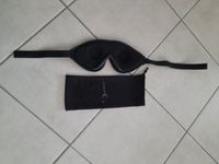 Schwarze Samt-Schlafmaske mit Klettverschluss Aufbewahrungsbeutel Nordrhein-Westfalen - Kirchlengern Vorschau
