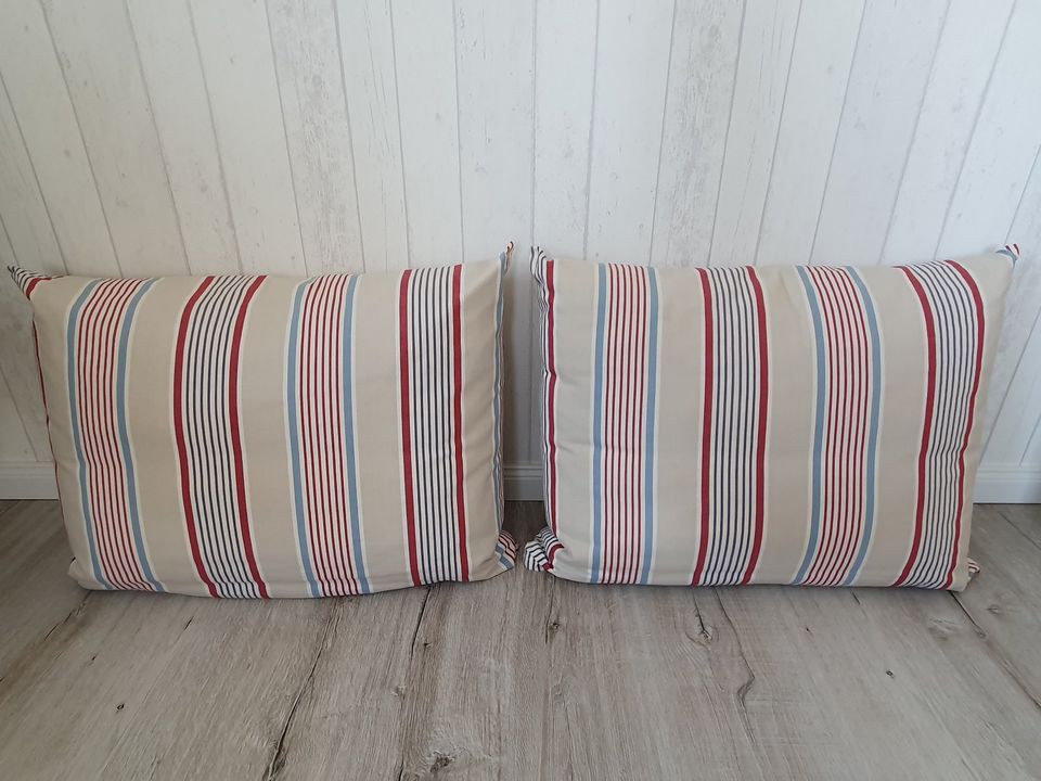 2er Set große Kissen 63x45cm - Couchkissen Sofa abnehmbarer Bezug in Rostock