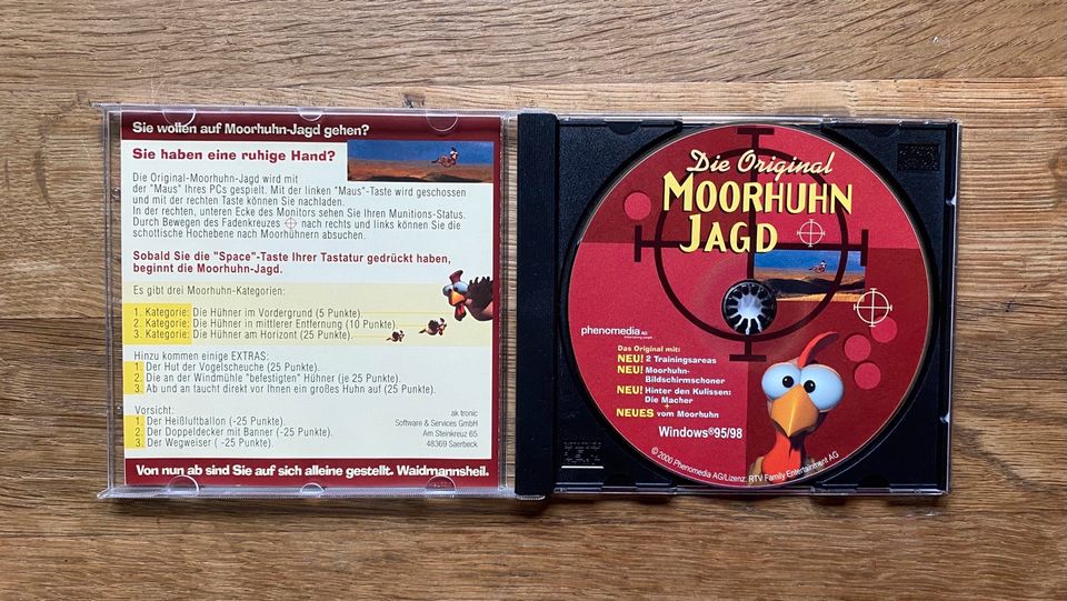 Moorhuhn Jagd - PC-CD-Rom in Meerbusch