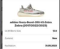 Adidas Yeezy Boost 350 V2 Zebra Gr. 12.5 / 47 1/3 Sachsen - Gröditz Vorschau