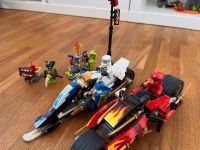 Lego Ninjago Kais Feuer bike und Zane’s Schneemobil Baden-Württemberg - Unterschneidheim Vorschau