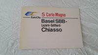 Euro City 5 Carlo Magno Wagenschild Deutsche Bahn Reichsbahn Eise Mecklenburg-Strelitz - Landkreis - Neustrelitz Vorschau