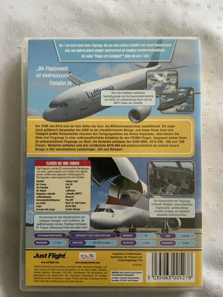 Airbus Collection DVD, A300/A310, Add On bis einschl FSX in Ochtrup