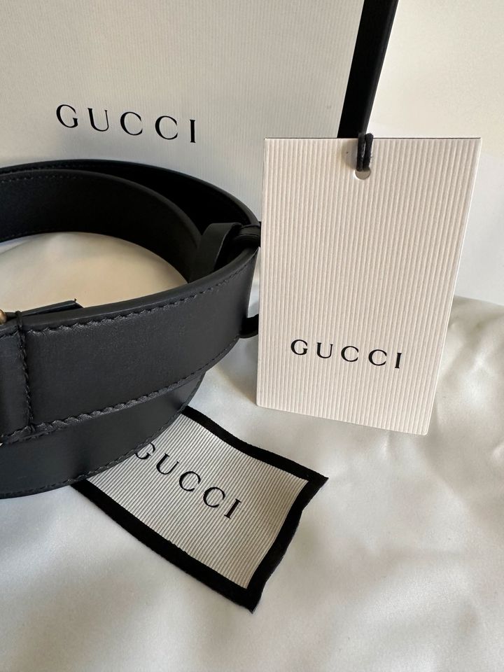 GUCCI Gürtel Schwarz Leder in Aldenhoven